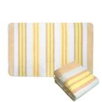 CYS402-Y(イエロ-/ボ-ダ-柄) 電気敷き毛布 約80×130cm