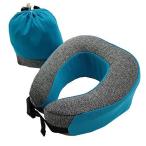 Yahoo! Yahoo!ショッピング(ヤフー ショッピング)[コンサイス] 低反発携帯ピロー ネックピロー 22 cm ブルー