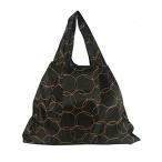 JWMY エコバッグ 買い物バッグ 予備バッグ 薄手バッグ 持ち手付きバッグ 買い物袋 折りたたみバッグ 高防水素材バッグ お手軽バッグ(サークル ブラック)