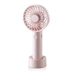 エレコム USB扇風機 小型ハンディ 充電用卓上スタンド付 ピンク FAN-U204PN