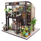 CUTEROOM 木製ドールハウス 手作りキットセット ミニチュアコレクション ドールハウス キット 喫茶店オルゴール