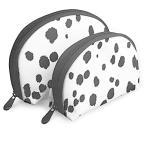 Yahoo! Yahoo!ショッピング(ヤフー ショッピング)シェル型収納袋 化粧ポーチ 2個セット アニメ 牛柄 化粧品袋 コスメポーチ 貝殻型 化粧バッグ 親子ポーチ メイクポーチ 収納バッグ 半円形 子母バッグ