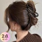 バンスクリップ 2点セット ヘアクリップ ヘアアクセサリー 大きめ シンプル 大人 上品 髪留め 大きめ 超軽量 軽い ヘアアレンジ 結婚式 パーティ