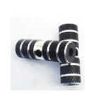 2本セット 自転車用サイクルハブステップ アルミ製 ギヤガード 黒ブラック 7xφ2.4cm OPT-CYL-3