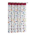 シャワーカーテン フラワー 防水 カーテンリング付属 180×180cm