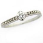 ダイヤモンド リング エンゲージリング プラチナ ブライダル 婚約指輪 PT950 0.08ct プロポーズ 重ね付け 華奢