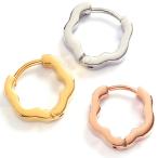 Yahoo! Yahoo!ショッピング(ヤフー ショッピング)金属アレルギー対応 ステンレス ピアス 低アレルギー SUS316L フープピアス フラワー 花 （ND）