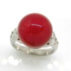 珊瑚指輪リングプラチナサンゴ鑑別書...