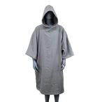  сейчас . полотенце ткань. Surf пончо . надеты изменение полотенце пончо серфинг хлопок 100% oruta ( серый, L)