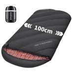 KingCamp 寝袋 シュラフ フランネル生地 冬用 オールシーズン 封筒型 大きいサイズ 幅100cm 2.1KG コンパクト防水 洗える sle