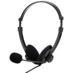 バッファロー BUFFALO 両耳ヘッドバンド式ヘッドセット USB接続 ブラック BSHSUH12BK