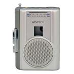 WINTECH[AM/FM с радио лента магнитофон ]PCT-02RM серебряный внешний Mike терминал Φ50mm большой динамик радио запись AC источник питания adap
