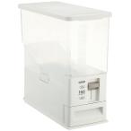 アスベル 米びつ 無洗米対応 計量米びつ 分解できる 12ｋｇ 白 丸洗い可能 A7503