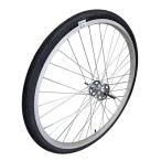 27インチ 自転車 27×1 3/8 37-630 完組 ローラー用アルミリム 外装用 タイヤ チューブ 付 1本 シティサイクル ママチャリ 向け
