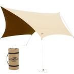 Soomloom шестигранный брезент 4.2mx4.1m.. огонь возможно поли хлопок TC fire Play s.../ выдерживающий огонь ./ водостойкий . превосходит хаки затеняющий экран, шторки от солнца наружный 