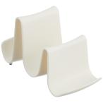 アストロ 鍋ふたスタンド ホワイト 約W13.5×D6.7×H8cm お玉置き 菜ばし置き 調理器具スタンド 711-46