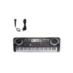 Yデパートセンター55? 10種リズム 61鍵盤 電子キーボード 16トーン 子供 ピアノ 練習 おもちゃ 軽量 コンパクト