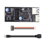 CY карта одиночный 19/20 булавка заголовок - USB 3.0 20 булавка &amp; Type-E двойной порт женский PCBA модель адаптор s