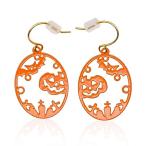  Halloween тыква .... симпатичный .... серьги ( orange )