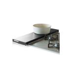 ショッピング排気口カバー アール 排気口カバー【奥行伸縮】ラック型 75cm [ ブラック ] フラット ツヤ消し マット質感 【 耐荷重20kg / 耐熱温度190℃ 】 (