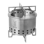 DOD(ディーオーディー) シェラもえファイヤー 焚き火台 バーベキューコンロ ソロ 卓上グリル シェラカップ 収納バッグ付き Q1-131-SL