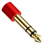 Amshn 3.5mm женский to 6.35mm мужской стерео Mini штекер изменение адаптер наушники / Mike соответствует ..(Vermilion Bird)
