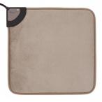 Mofua 電気ホットマット 40×40cm 一人用 足元マット 電気座布団 足元暖房 グレイジュ MFM401H-H