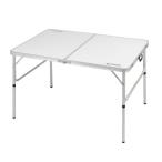 ショッピングキャプテンスタッグ キャプテンスタッグ BBQ用 机 ラフォーレ アルミツーウェイテーブル アジャスター付 120×80cm LLUC-509