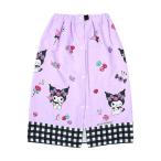 サンリオ(SANRIO) キッズ ラップタオル70cm クロミ 女の子 パープル 綿100% 子ども用 プール用品 お着換えタオル スナップボタ
