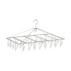 ショッピング無印 無印良品 アルミ角型ハンガー 幅61×奥行36cm 40ピンチ 44314524