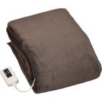 山善 ふわふわもこもこ 電気掛・敷毛布 (丸洗い可能) 188×130cm 表面フランネル・裏面プードルタッチ仕上げ 室温センサー付 YMK-F