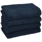 ショッピング無印 無印良品 ふっくらパイルバスタオル・ネイビー 4枚組 60×120cm やわらか 83429577