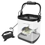 TURELAX рыбалка ведро пользуясь прозрачный . складной ведро вода .. baccan compact 16L 25cm содержание . видно сетка покрытие держатель 