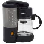 山善 コーヒーメーカー 650ml 5杯用 ドリップ式 アイスコーヒー 簡単操作 保温機能 水量目盛り付き コンパクト ブラック YCA-502