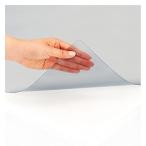 プラス デスクマット 透明 マウス対応 両面転写軽減 990×590mm 斜めカット 41-015