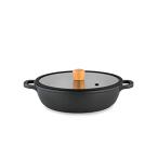 SENSARTE 両手鍋 卓上鍋 すき焼き鍋 28cm IH対応 ガス対応 一品万能 煮る 焼く 炒める 揚げる 焦げ付きにくい お手入れ簡単