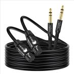 Twozoh XLR женский - 6.35mm (1/4 дюймовый ) TRS кабель 0.3M 2 шт. входит . заднее крыло дюймовый Jack XLR микрофонный кабель 