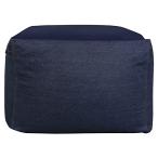 ビーズクッションソファーカバー ソファーカバ 無地 コットン 55x55x38cm (デニムブルー S（55*55cm）)