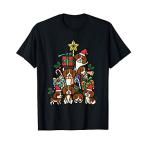 ショッピングクリスマスツリー クリスマスツリービーグル犬 Tシャツ
