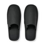 ショッピング無印 無印良品 洗える左右のないスリッパ ・M/23.5~25cm用・黒 84770227