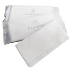 ショッピングLuxury 日本ラインファースト おしぼり 使い捨て Luxury 高級 厚手 大判 個包装 平判 網代模様 レーヨン不織布 24×26cm 50本入 日本