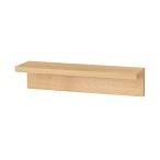 無印良品 壁に付けられる家具棚 オーク材突板 幅44×奥行12×高さ10cm 44504994 ウォールシェルフ 棚 本棚