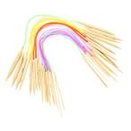 Yetaha колесо игла комплект колесо игла 18шт.@ плетеный игла 2.0mm из 10.0mm бамбук производства палка игла иглы для вязания крючком рука .. игла шерсть рукоделие инструмент общая длина 40cm