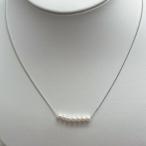 ラインベビーパールネックレス4ｍｍ...