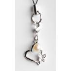 Yahoo! Yahoo!ショッピング(ヤフー ショッピング)可愛い蝶とハート パール 携帯ストラップ 伊勢志摩産 アコヤ本真珠 Pearl 真珠の里 お誕生日ギフト