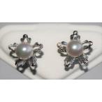 シンプルな花ピアスシルバー製ベビー...