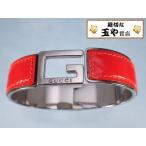 グッチ バングル Gマーク エナメルカーフ オレンジ