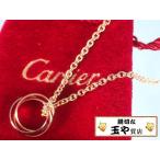 カルティエ ネックレス ミニトリニティ ペンダント 3カラー K18PG・WG・YG 新品同様