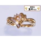 新品同様 ダイヤ0.18ct K18 リング 7号