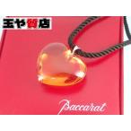 バカラ 琥珀 ハート クリスタル ペンダント チョーカー 4372